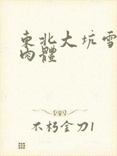 东北大坑雪白的肉体