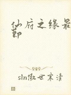 仙府之缘最新章节