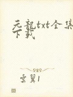元龙txt全集下载