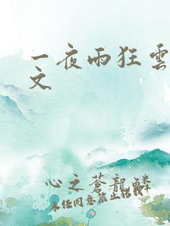 一夜雨狂云哄全文