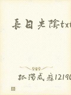 长日光阴txt