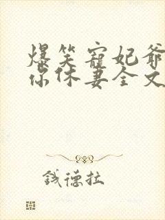 爆笑宠妃爷我等你休妻全文免费阅读