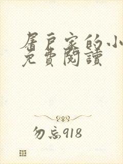 屠户家的小娘子免费阅读