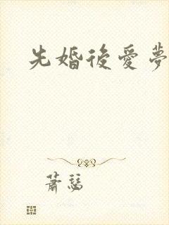 先婚后爱梦筱二