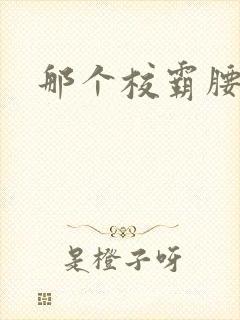 那个校霸腰好软