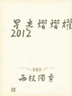 星光熠熠耀保良2012