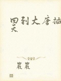 回到大唐插武则天