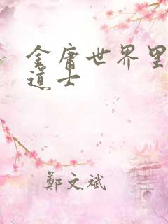 金庸世界里的小道士