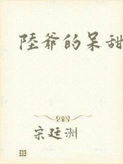 陆爷的呆甜萌妻