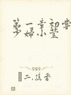 第一章初尝禁果少妇小莹