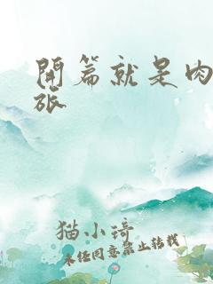 开篇就是肉的军旅