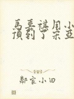 马嘉祺用小小马顶到了宋亚轩