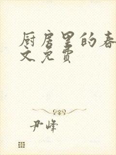 厨房里的春天全文免费