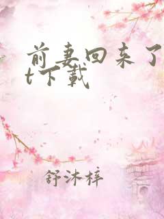 前妻回来了txt下载