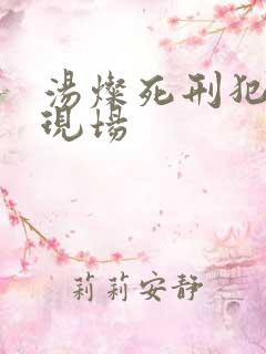 汤灿死刑犯枪决现场