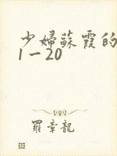 少妇苏霞的沉沦1一20