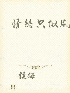 情丝只似风前絮