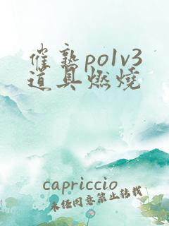 催熟po1v3道具燃烧