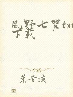 风野七咒txt下载