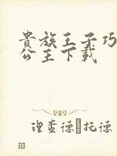 贵族王子巧遇穷公主下载