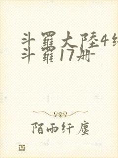 斗罗大陆4终极斗罗17册