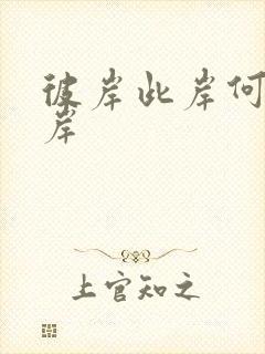 彼岸此岸何处是岸