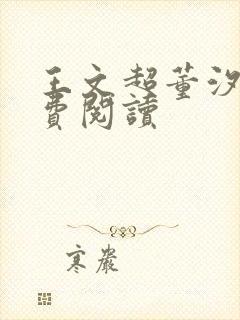 王文超董汐瑜免费阅读