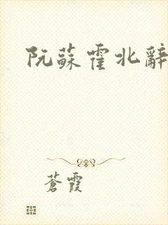 阮苏霍北辞小说