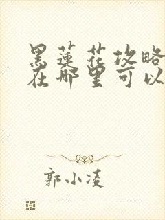 黑莲花攻略手册在哪里可以免费阅读