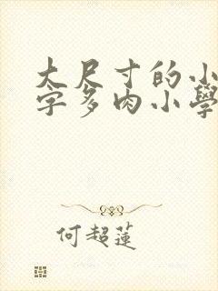 大尺寸的小黄说字多肉小学
