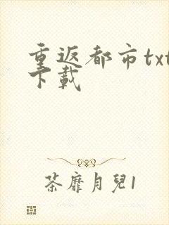 重返都市txt下载