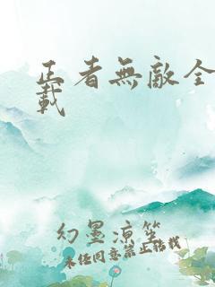 正者无敌全集下载