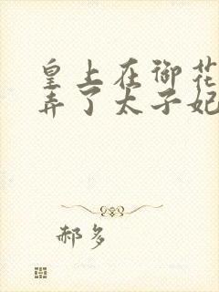 皇上在御花园c弄了太子妃