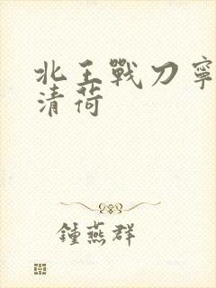 北王战刀宁北苏清荷