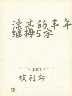 漂亮的丰年经的继拇5字