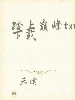 踏上巅峰txt下载