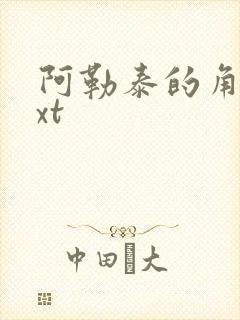 阿勒泰的角落txt