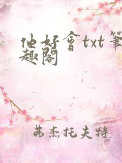 他好会txt笔趣阁