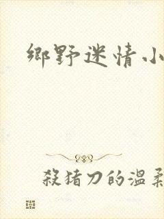 乡野迷情小村医