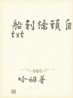 船到桥头自然直txt