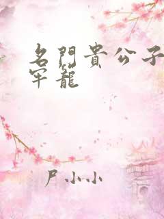 名门贵公子炙热牢笼