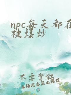 npc每天都在被爆炒