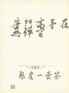 唐门高手在异世无弹窗