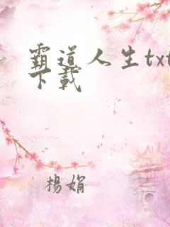 霸道人生txt下载