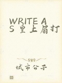 WRITE AS 皇上扇打