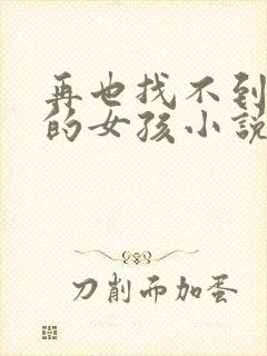 再也找不到曾经的女孩小说