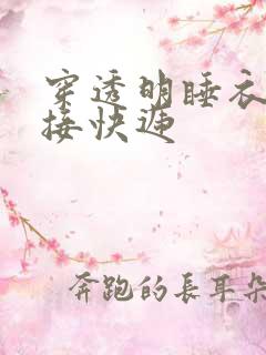 穿透明睡衣开门接快递