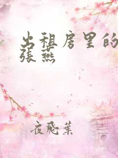 出租房里的交互张燕