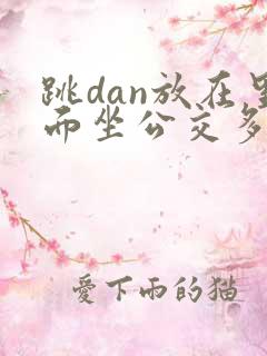 跳dan放在里面坐公交多人