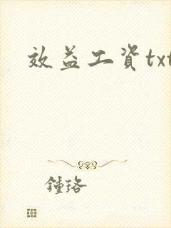 效益工资txt